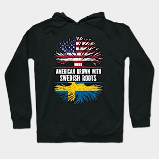 American Grown with Swedish Roots USA Flag Hoodie